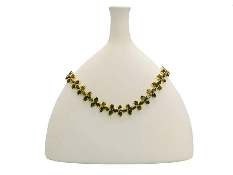 Wreath of Gems - Tourmaline 18k Gold Necklace