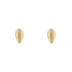 Yellow Gold Teardrop Stud Earrings GE2433